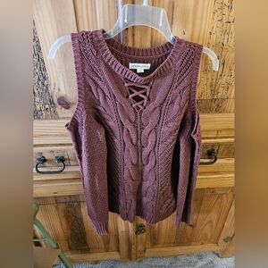 Aeropostale Cold Shoulder Sweater